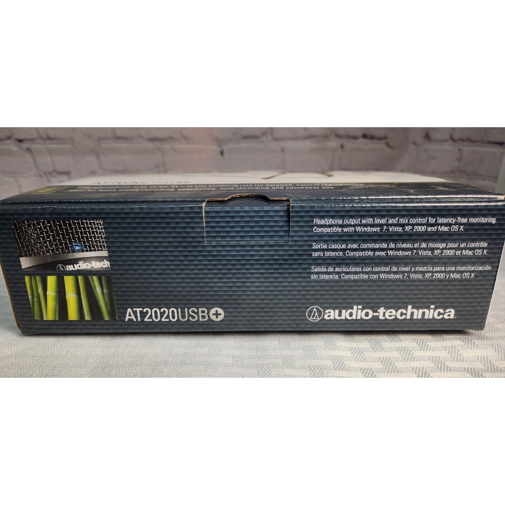 NEW! Original Audio Technica At2020USB-X USB Microphone w/Bag, + Shock Pop Filte - Picture 4 of 13